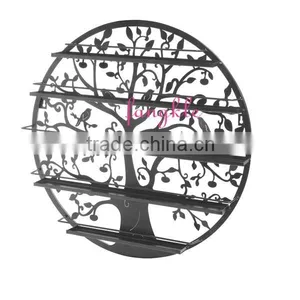 Good Quality Nail Beauty Display Tool Black White Metal Wall Round Nail Polish Display thumbnail-1