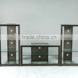 Modern TV Stand/ Glass Wooden TV Stand thumbnail-1