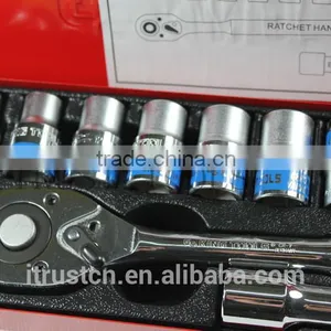 12PCS 1/2" Metal Box Socket Set 4012AAm GS KING TOOLS Made in China thumbnail-2