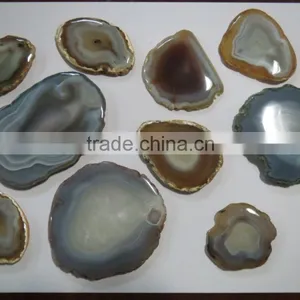 Banded Striped Botswana Agate Slices Loose Gemstones thumbnail-2