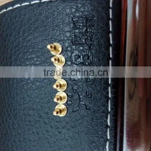 Au Gold Plated Pogo Pin Battery Connector With Spring Loaded,saving Space,high Current and Reliablity thumbnail-1