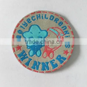 Wholesale Custom Merrow Edged Woven Patches for Clothing thumbnail-3