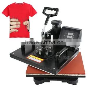 Digital Transfer Sublimation T-Shirt Mug Hat Plate Cap 6 in 1 Heat Press Machine thumbnail-2