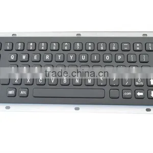High Quality USB Ps/2 IP65 Metal Keyboard With Optical Trackball thumbnail-3