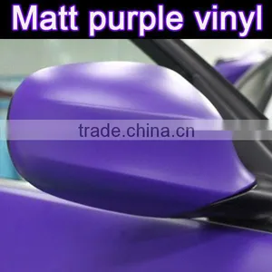 Matt Vinyl Sticker With Air Free Bubbles 1.52*30m, Matt Purple Wrap Film thumbnail-3