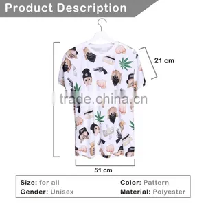 OEM Brand New 3D Print Emoji Gun Latest Women T Shirt thumbnail-2