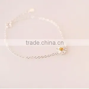 New Arrival Gold Tiny Delicated 925 Sterling Silver Daisy Fashion Jewelry Set for Wedding Party thumbnail-3