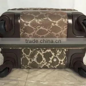 Stock Quality PC With Polyester 3pcs Trolley Luggage Set thumbnail-6
