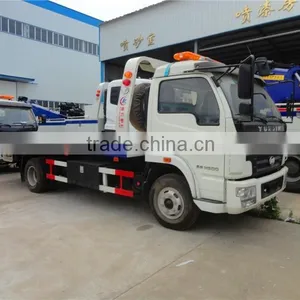Top Selling New Design Yuejin Flatbed Tow Truck Rotator Wrecker Truck thumbnail-1