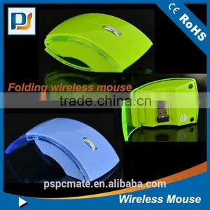 Mini Foldable USB No Wired Folding Wireless Mouse thumbnail-2