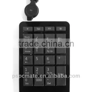Retractable USB Cable External Number Numeric Keyboard thumbnail-1
