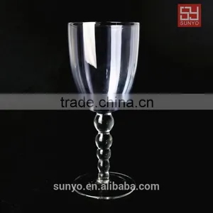 2015 New Design Bead Stem Wine Glass Set thumbnail-1