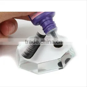 Eyelash Extensions Round Crystal Adhesive Glue Holder Pallet thumbnail-4