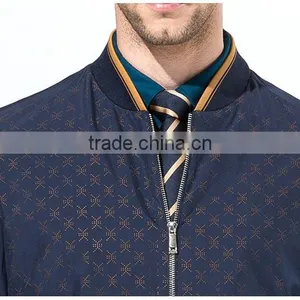 Navy Blue Casual Polyester Jacket Regular Fit Full Sleeves Jacket thumbnail-5
