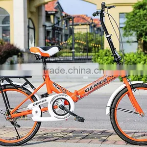 20 Inch High Quality Aluminum Alloy Folding Bike / Single Speed Folded Bicycle thumbnail-6
