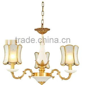 Europe Royal Style Classical Full Copper Baccarat Luxury Decorative Light Hotel Chandelier For High Ceiling 5 Heads 158-5H thumbnail-5