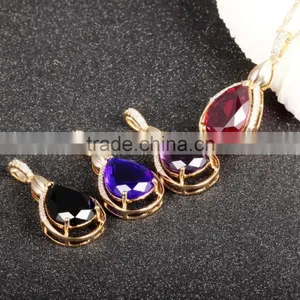 New Products 2016 Fashion Women Gold Jewelry Heart Shape cz Pendant thumbnail-3