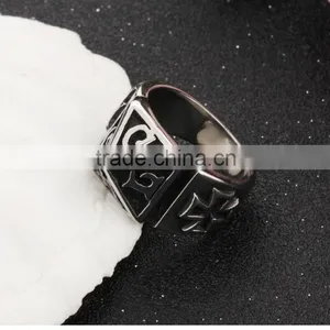 New Products 2016 Unique Design Catholic Religion Stainless Steel Class Ring for Men thumbnail-4