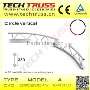 C40-DR02006V Aluminum Flat Vertical Circular Truss , Circle Roof Truss Stand thumbnail-1