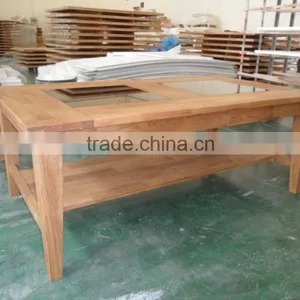 Living Room Furniture Solid Wood Coffee Table Reclaimed Wood Console Table thumbnail-3
