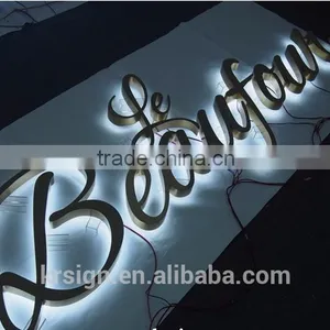 Acrylic Wall Mount Sign Holder,acrylic Stainless Steel Backlit 3d Sign thumbnail-4