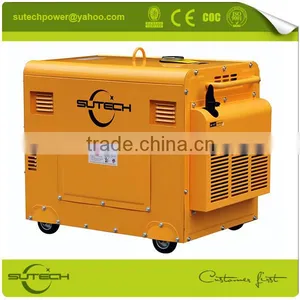 Low Noise 5kw Portable Generator With Soundproof and 4 Wheels thumbnail-3