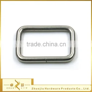 Cheap 1" Wire Silver Rectangle Buckle Ring thumbnail-4