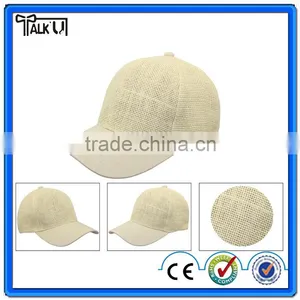 Casual Style Custom Straw Pattern Baseball Cap Snapback Hat thumbnail-1