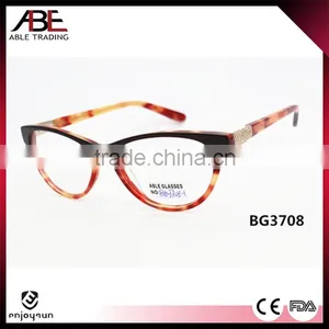 2016 Women Cat Eye High Quality Handmade Acetate Eyeglasses Optical Frames Optics Spectacle Supplier's Choice thumbnail-1