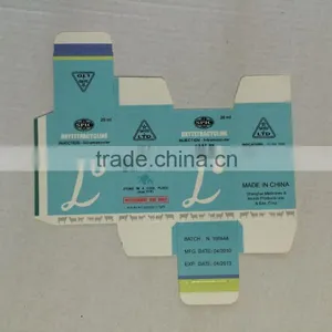 Full Blue Printed Paper Box for Medicine Pill Package thumbnail-1