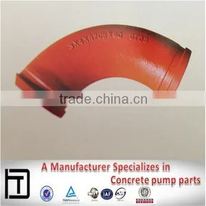DN125*R180*90D Concrete Pipe Elbow Casting Concrete Pump Parts thumbnail-2