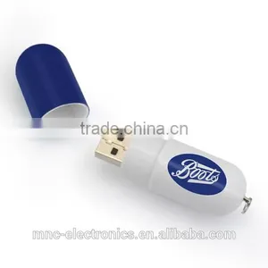 Medicine Promotional Gift Plastic Material Personalized Logo Brand Printing Pill Shaped Usb Flash Memory Pen Drive Supplier's Choice thumbnail-2