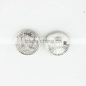Custom Snap Buttons White Ribbon Crystal Snap On Interchangeable Snap Jewelry thumbnail-1