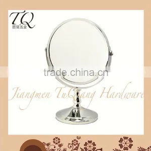 360 Degree Double Sided Antique Metal Cosmetics Mirror thumbnail-1
