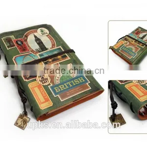 Gift Notebook H-002 PU DIY Notepad (A6) / 4 Design Vintage Notebook thumbnail-4
