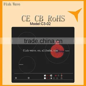 Electric Multi Cooker 3 Zone Cover Ceramic Hob With Induction Hob Touch Screen Ceramic Cooker Hob Home Appliances thumbnail-1