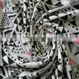 30S Poly Spun Printed Fabric, 100% Poly Knitted Fabric thumbnail-1