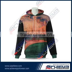 Custome Design Sublimation Long Sleeves High Quality Hoodies thumbnail-2
