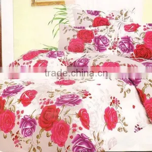 Bed Sheet Fabric With Printing Large Flowers thumbnail-2