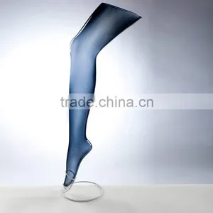 Top PC Transparent Leg Plastic Female Leg Mannequin thumbnail-2