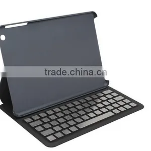 Ultra-thin Bluetooth Keyboard With Leather Cover Case for IPad Mini thumbnail-4