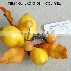 Artificial Handmade Foam Lemons and Berries Napkin Ring thumbnail-2