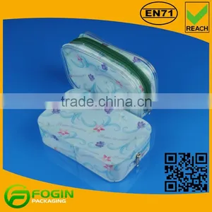 Pvc Custom Printed Cosmetic Bag With Zipper thumbnail-1
