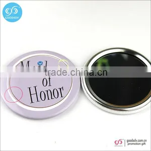 Promotion Custom One Side Tin Metal Mirror Wedding Gift Hand Mirror Quality Choice thumbnail-5