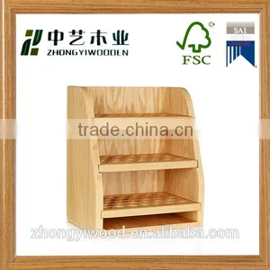 Trade Assurance Chic Wood Wine Rack Natural Wood Rack thumbnail-5