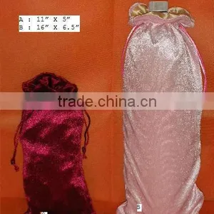 Velvet Bottle Drawstring Pouch thumbnail-1