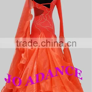 International Standard Dance Dance Competit Modern Dance Competition Dress Ballroom Dance Competition Dresses Dance Dress Tights thumbnail-4