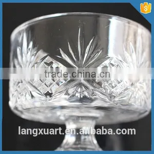 LXHY-G0102 Engraved Small Bulk Glass Ice Cream Bowl thumbnail-3