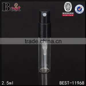 2.5ml Glass Tube Glass Cylinder Tube Glass Tube Screw Cap White Spray Bottle thumbnail-2