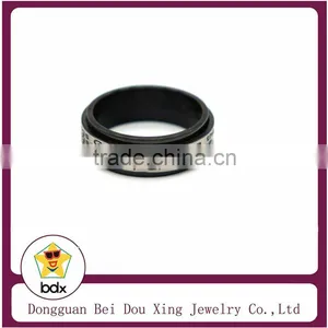 Activity Ring Religion Bible Engaved Black Stainless Steel 316 Fashion Ring thumbnail-2